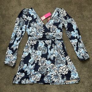 Lilly Pulitzer Riza long sleeved romper size M